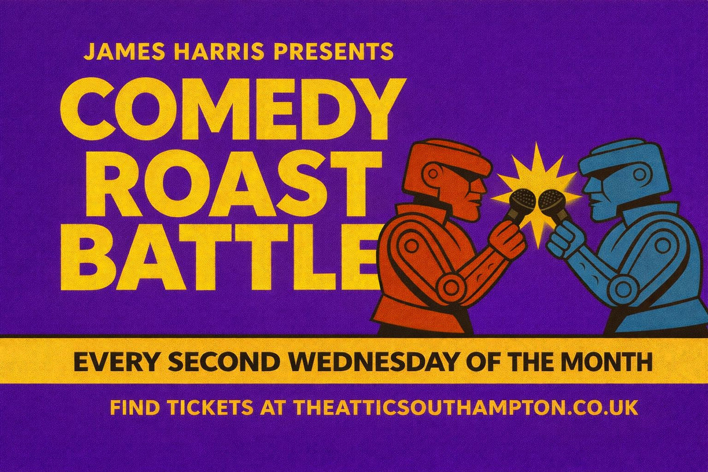 A night of Comedy Roast Battles in Southampton - Wednesday 16th September 2026