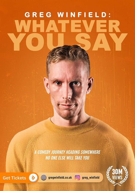 Greg Winfield Comedy tour date at The Attic, Southampton