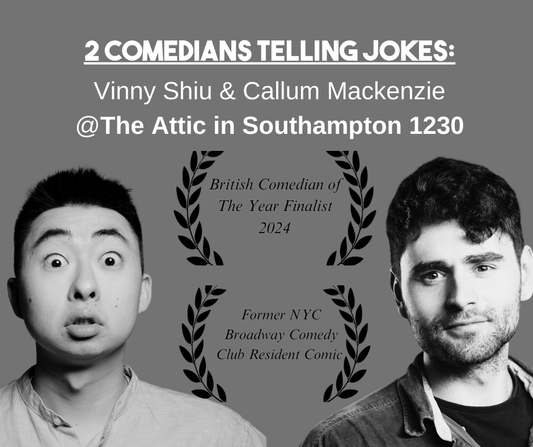 Lunch Time Comedy stand up near me in Totton, Southampton at The Attic Vinny Shiu
