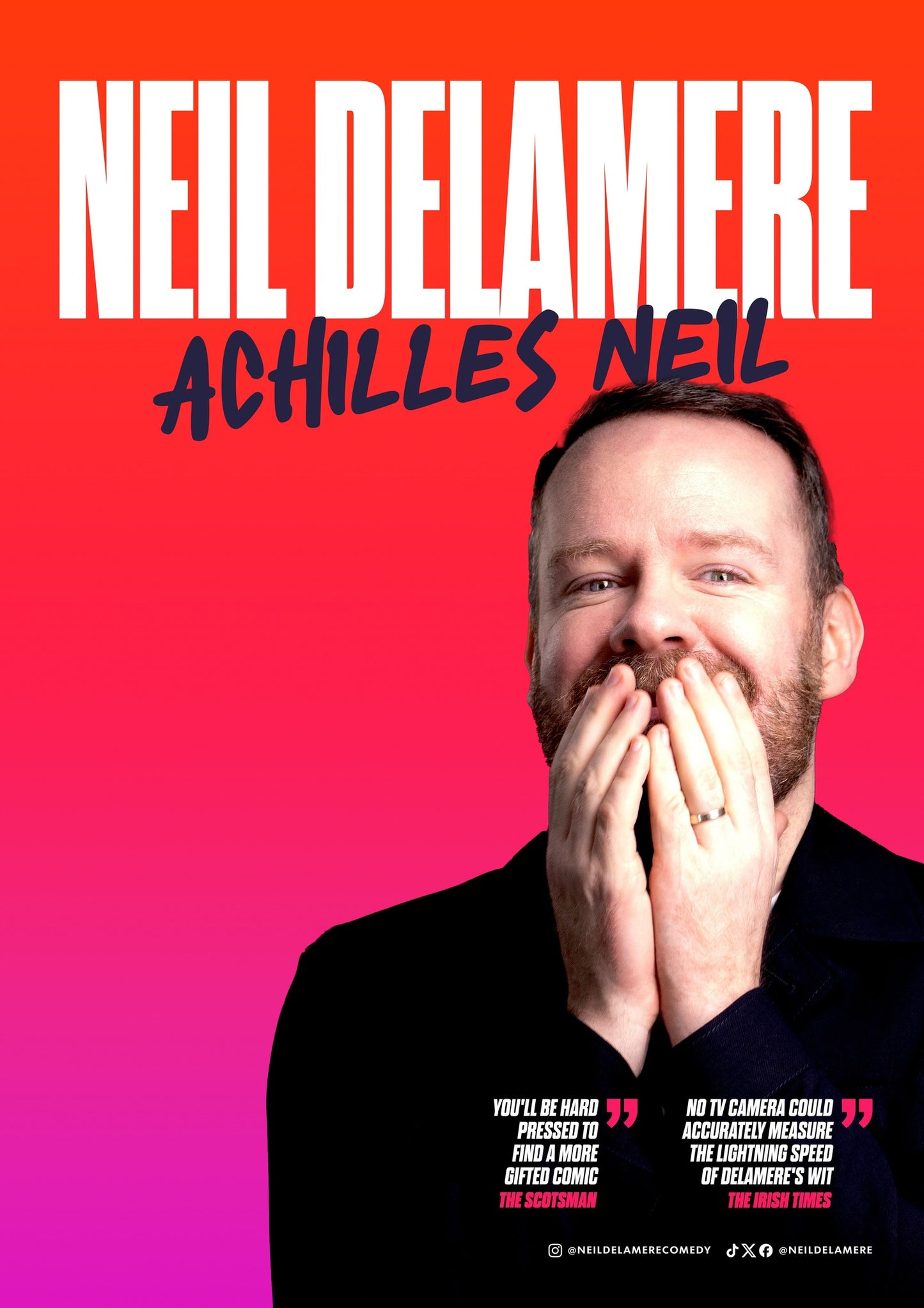 Neil Delamere comedy tour Southampton - Tuesday 14th April