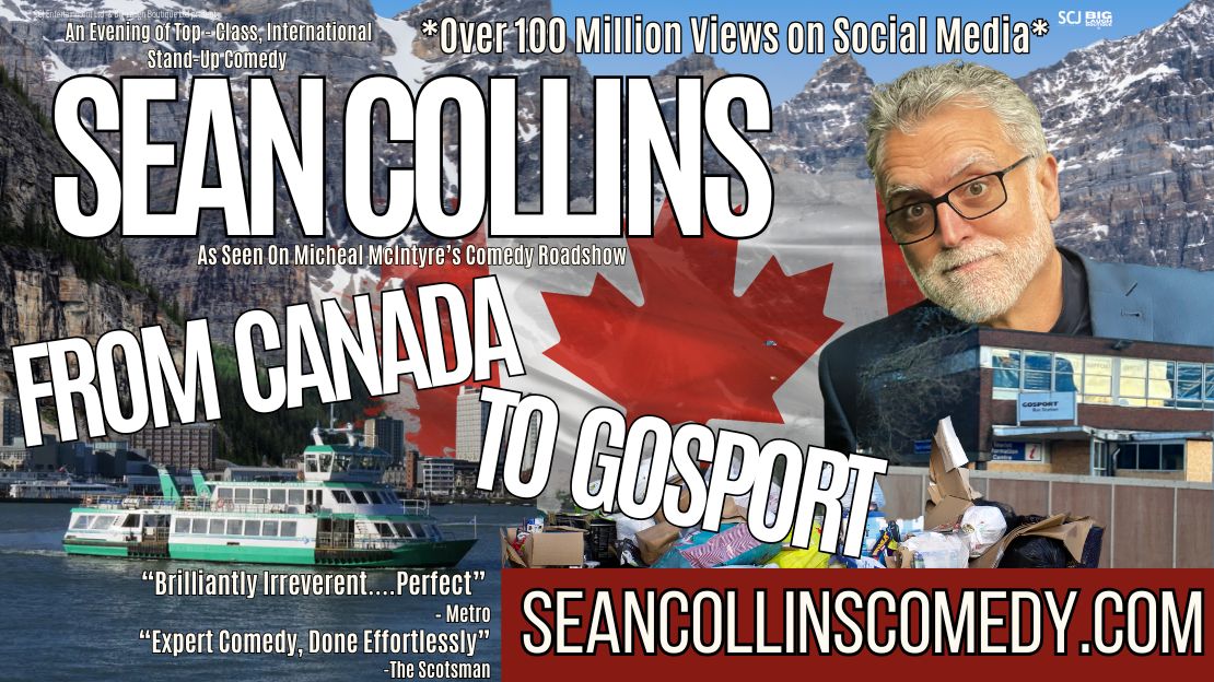 Sean Collins stand-up comedy tour Southampton Friday 13th June