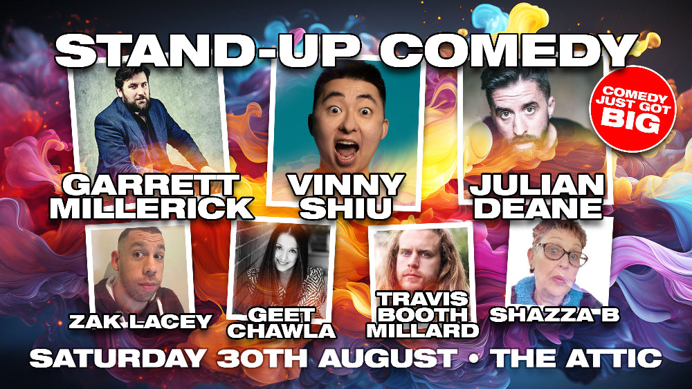 Southampton Stand Up Comedy Near me at The Attic- Saturday 30th August
