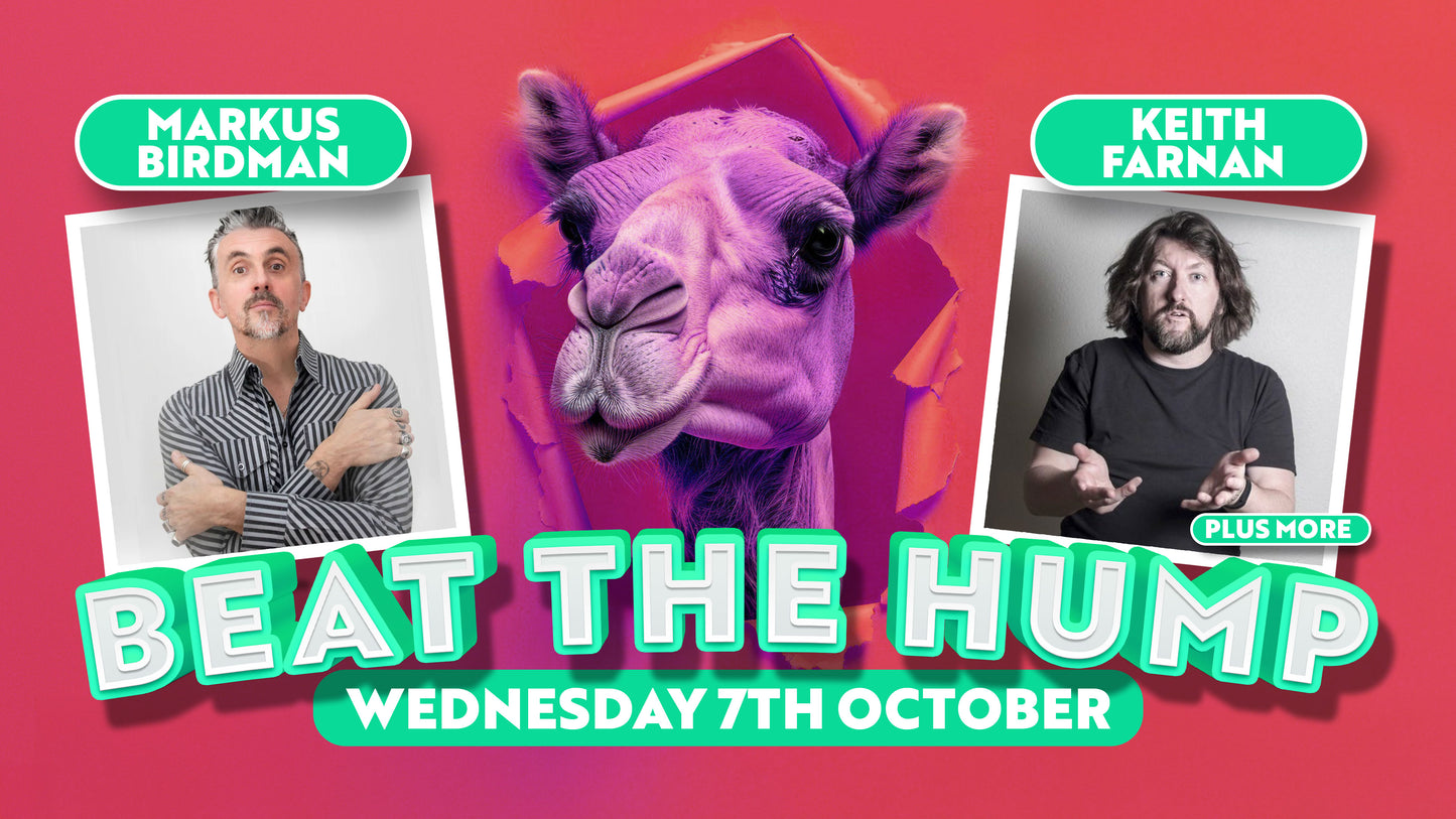 Marcus Birdman & Keith Farnan comedy stand-up Wednesday 7th October