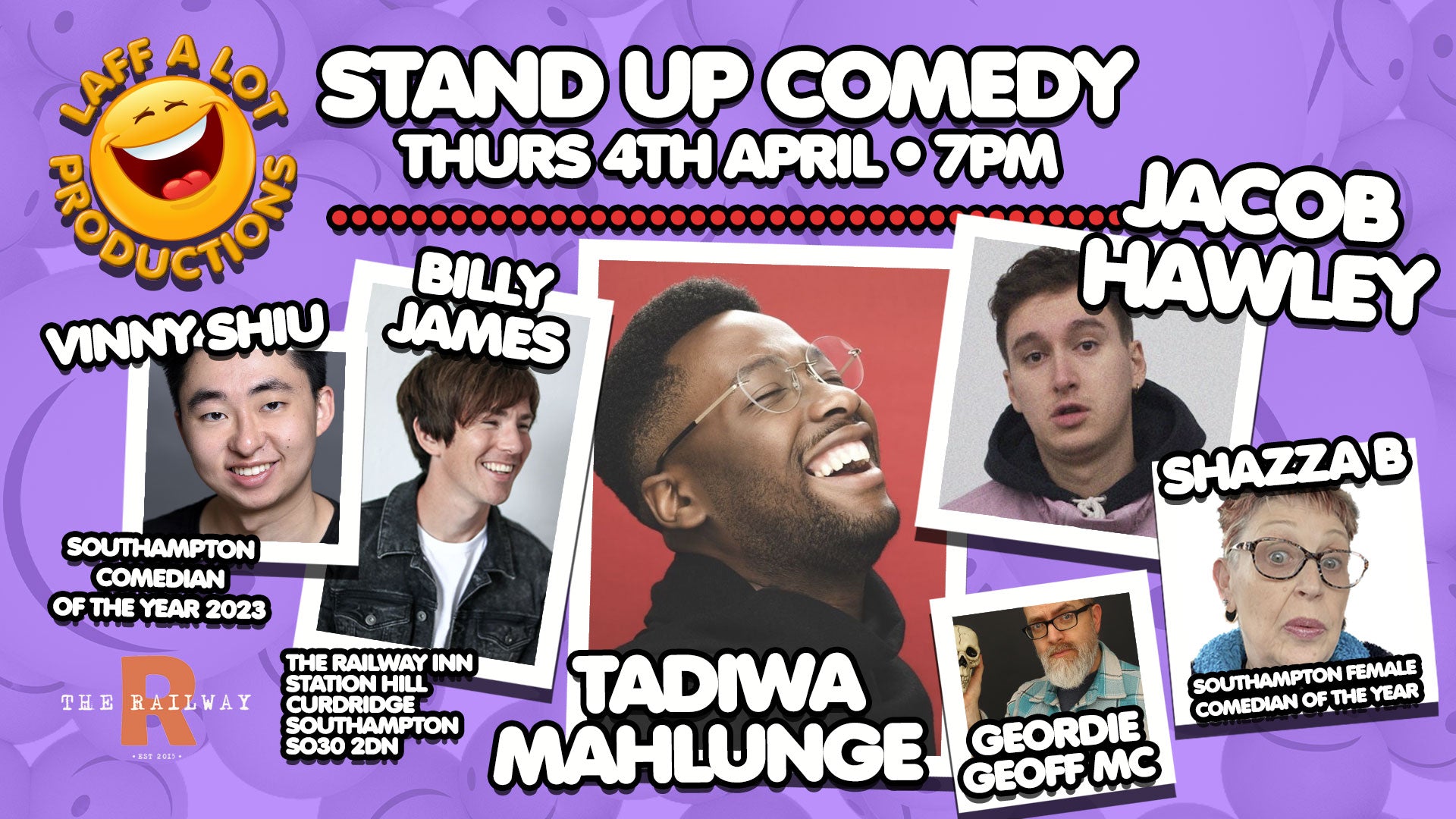 Stand-Up Comedy in Botley's Railway Inn - Thursday 4th April ...
