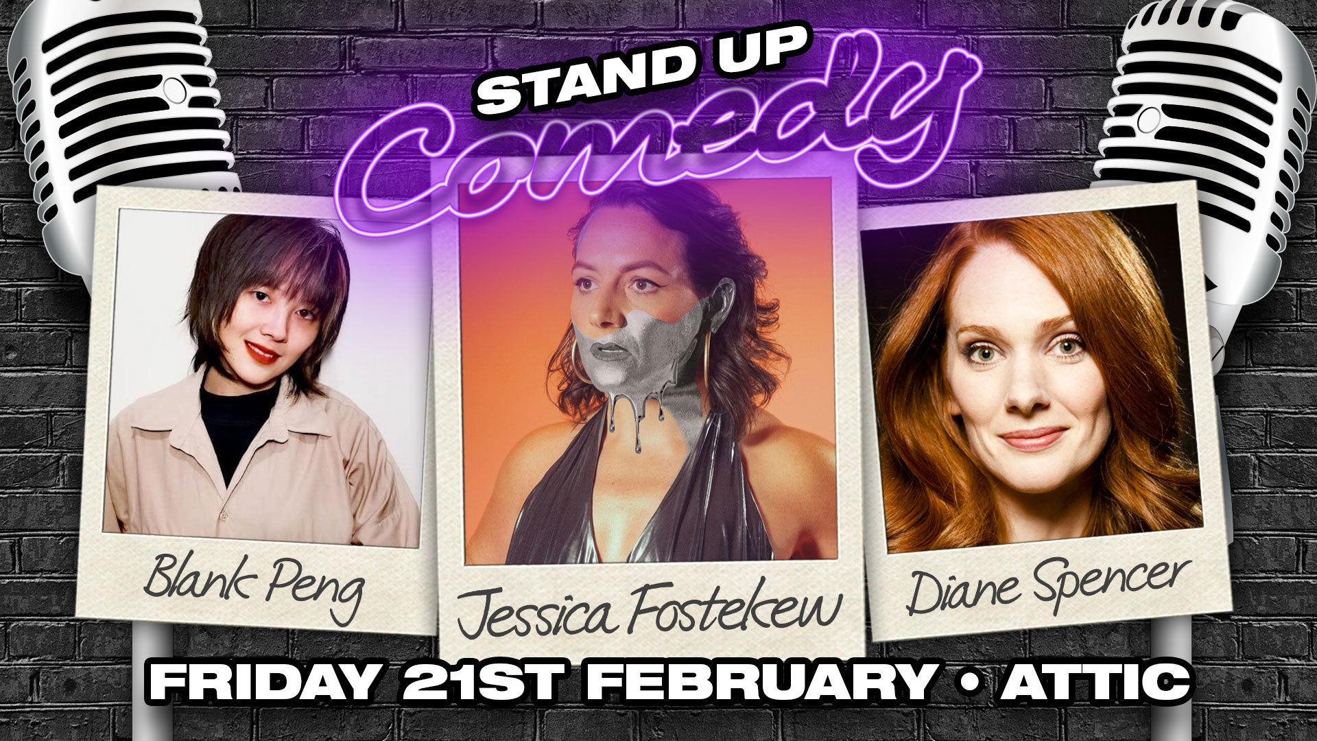 Stand Up Comedy in Southampton with Jessica Fostekew Friends at The Attic in Southampton