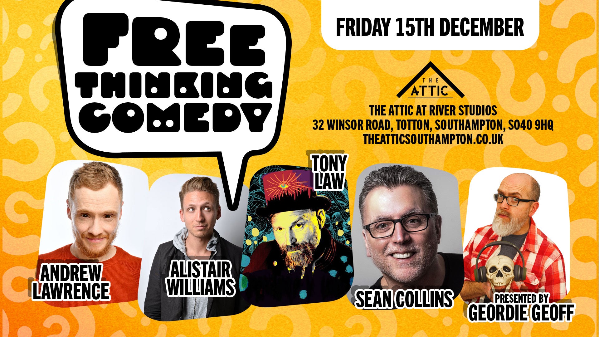 Free Thinking Stand Up Comedy Night in Southampton, Hampshire ...