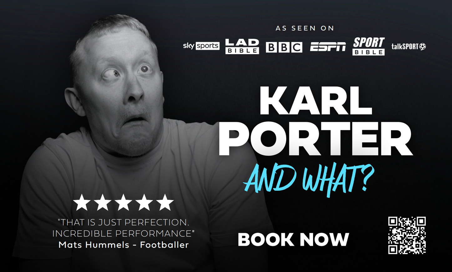 An exclusive night of Stand up comedy in Southampton with Karl Porter- Thursday 11th June
