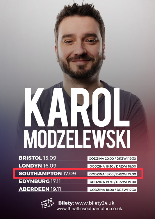 Karol Modzelewski Polish comedy Totton Southampton the Attic September