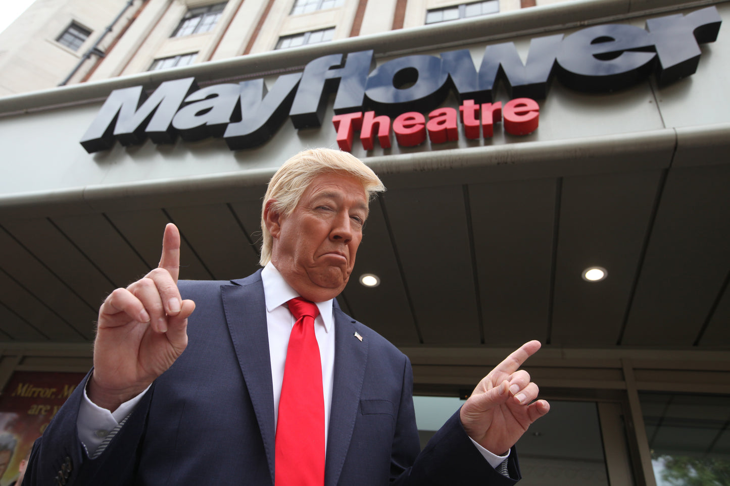 Mike Osman as Donald Trump in Southampton - Thursday 14th November