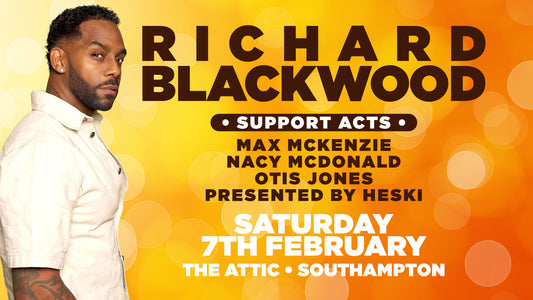 Richard Blackwood in Southampton Saturday 7th February