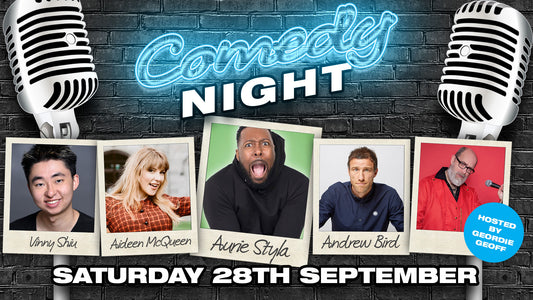 Southampton Stand Up Comedy evening Inc Aurie Styla Saturday 28th September
