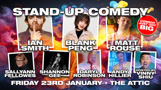 Southampton Stand Up Comedy Near me @The Attic- Friday 23rd January 2026
