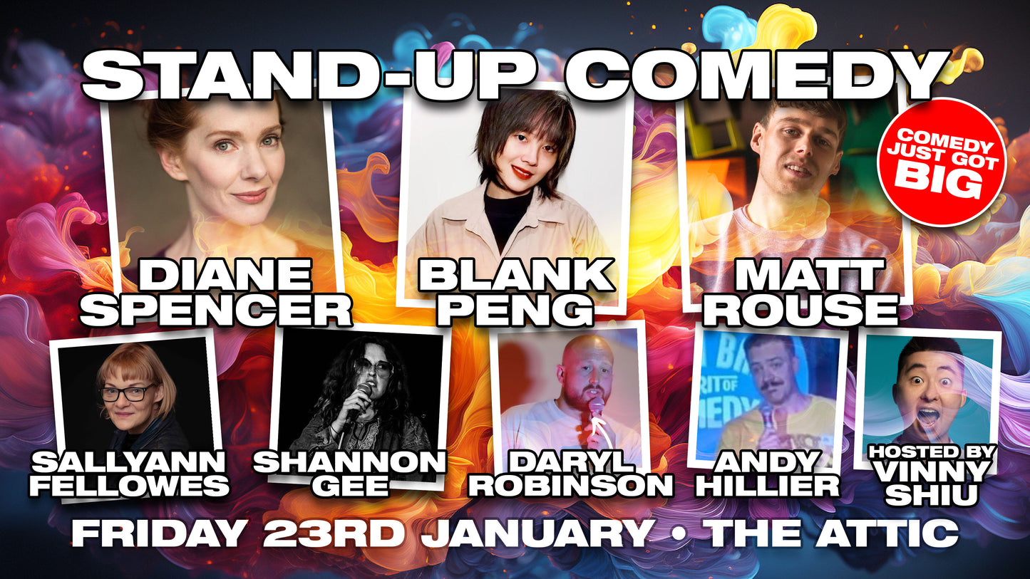Southampton Stand Up Comedy Near me @The Attic- Friday 23rd January 2026
