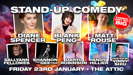 Southampton Stand Up Comedy Near me @The Attic- Friday 23rd January 2026