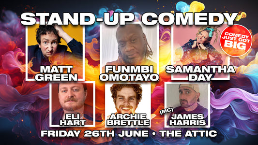 Southampton Stand Up Comedy Near me - Friday 26th June 2026