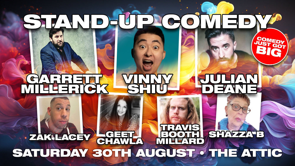 Southampton Stand Up Comedy Near me at The Attic- Saturday 30th August