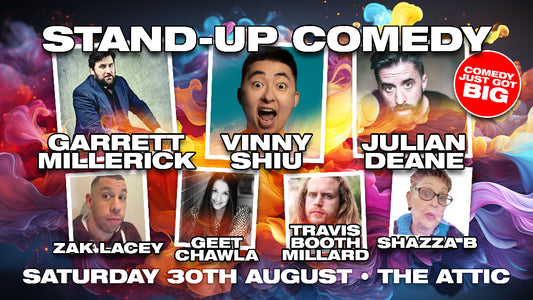 Southampton Stand Up Comedy Near me at The Attic- Saturday 30th August