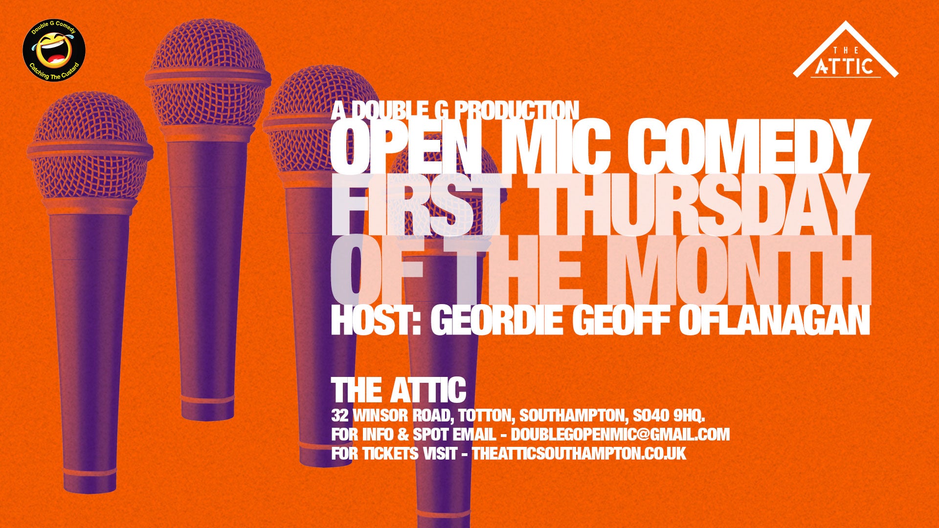 The Attic's July Open Mic Comedy Night Southampton