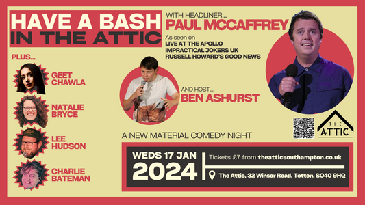 work in progress comedy in Southampton