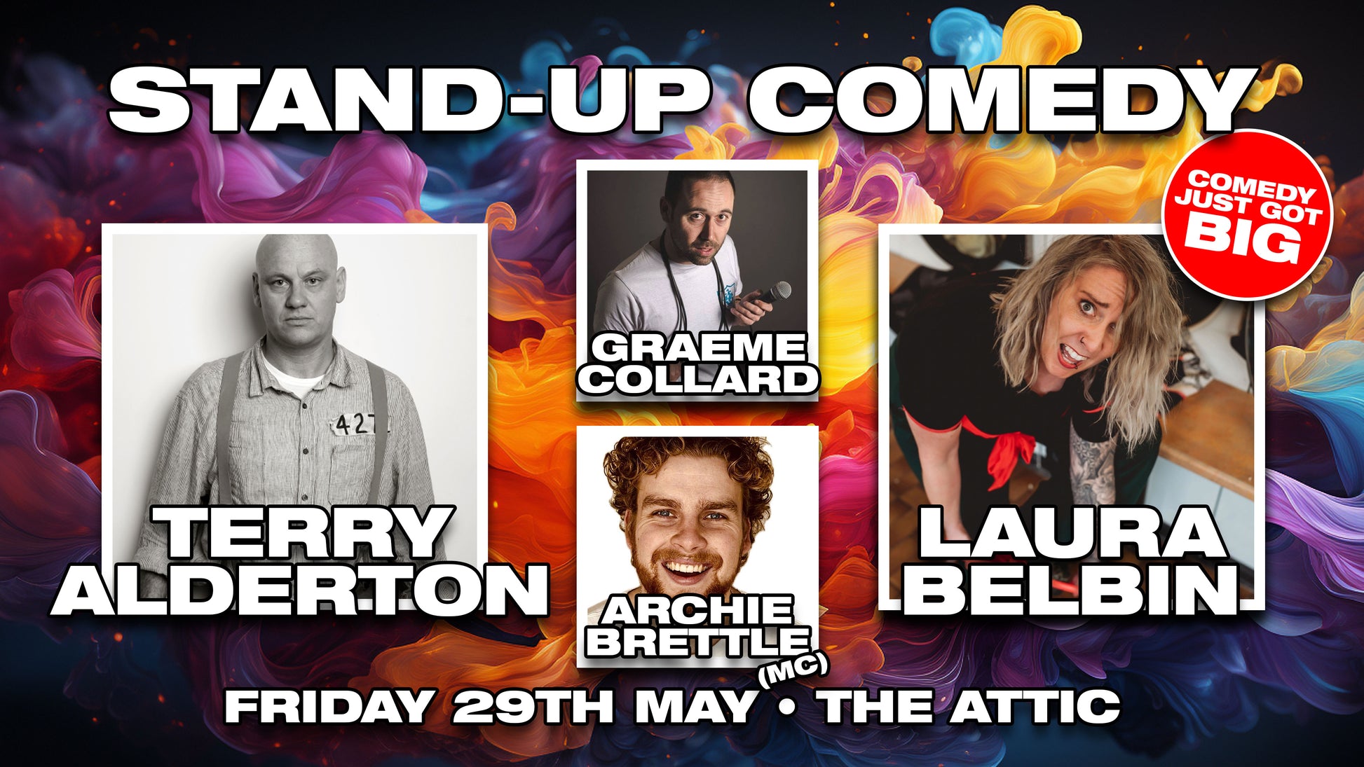 Stand Up Comedy Southampton with Terry Alderton & Laura Belbin