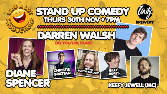 Southampton Stand-Up Comedy at Unity Brewery - Thursday 30th November