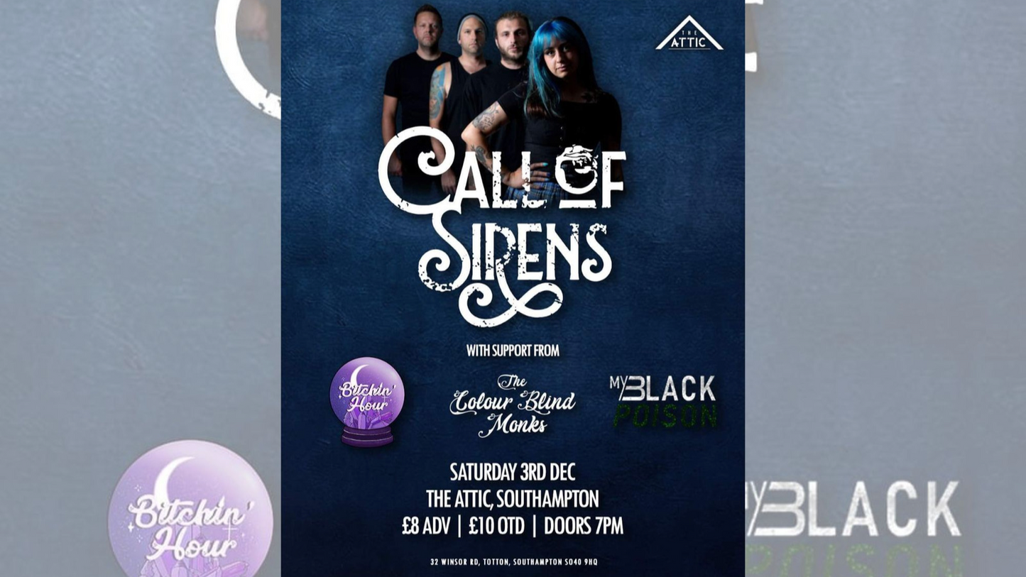 Call Of Sirens - Saturday 3rd December